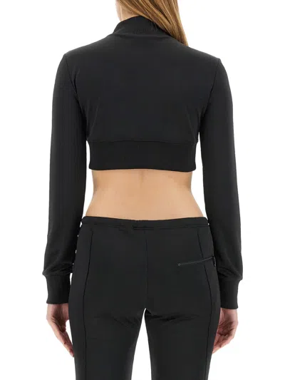 Courrèges Courreges Woman Sweatshirt Woman Black Sweatshirts In Black