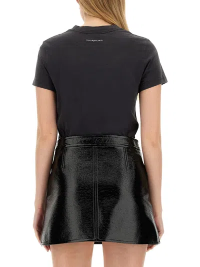 Courrèges Courreges T Shirt With Logo In Black