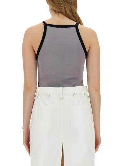 Courrèges Tops With Logo In Gray