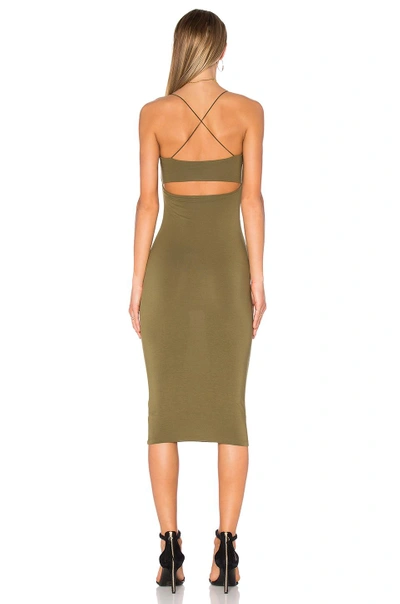 Shop Alexander Wang T Strappy Cami Tank Dress In Army