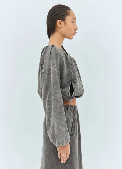 Diesel Women F-resy Sweatshirt In Gray