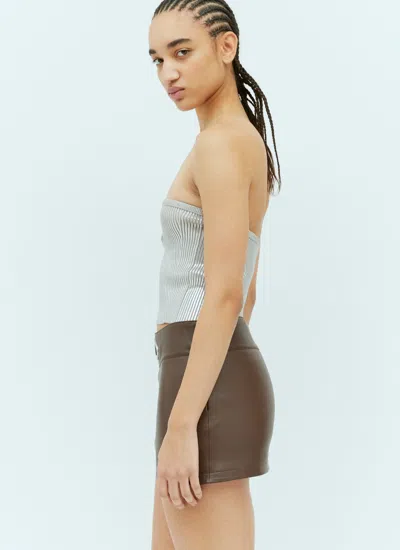 Diesel Silver M-clarksvillex-c Tube Top In Silver