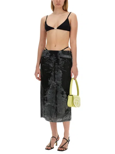 Shop Diesel Women Skirt "de-pra-fse1" In Black