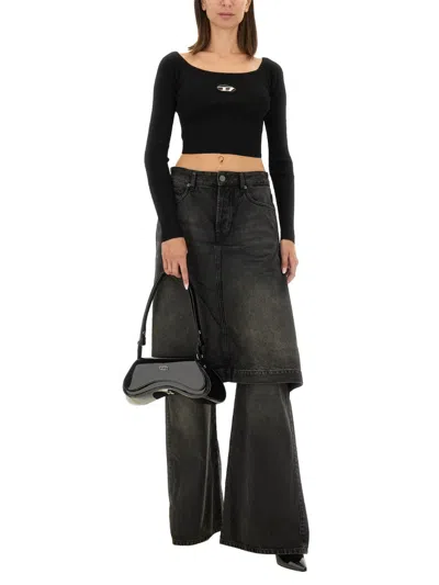 Diesel T-shirt M-vera-ls In Black