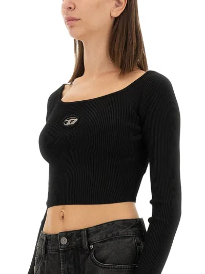 Diesel T-shirt M-vera-ls In Black
