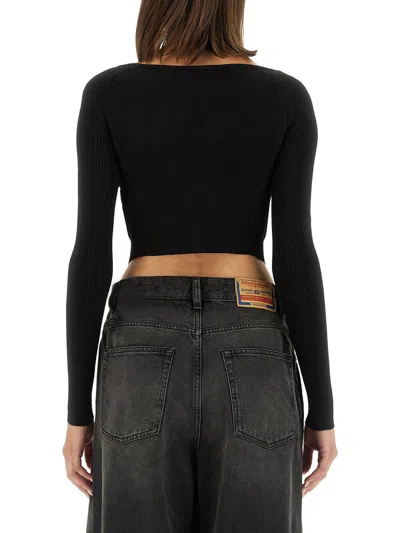 Diesel T-shirt M-vera-ls In Black