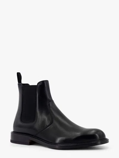 Dior Shiny Leather Boots With Engraved Logo On The Side In Multi