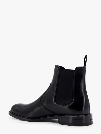 Dior Shiny Leather Boots With Engraved Logo On The Side In Multi