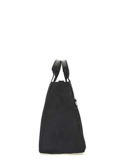 Dolce & Gabbana Men Borsone In Nylon Con Logo In Black