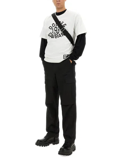 Dolce & Gabbana Cargo Pants Size 50 For Men In Black
