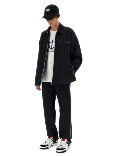 Dolce & Gabbana Men's 5-pocket Straight-leg Jeans In Blue