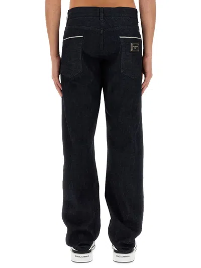 Dolce & Gabbana Men's 5-pocket Straight-leg Jeans In Blue