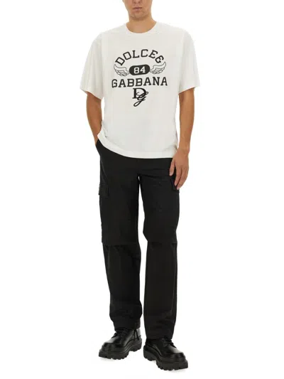 Dolce & Gabbana Men Cotton T-shirt In White