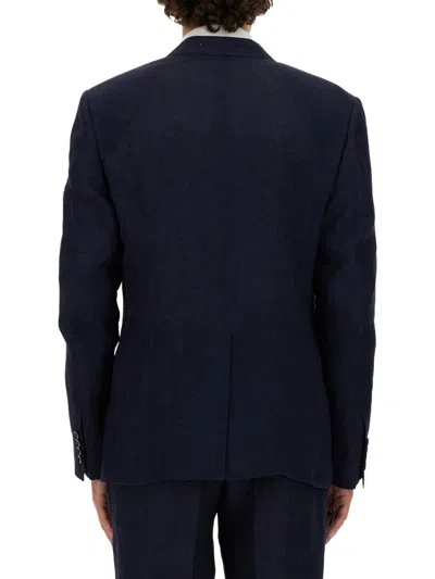 Dolce & Gabbana Double-breasted Jacket In Blue