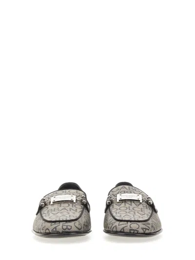 Dolce & Gabbana Logo-plaque Jacquard Loafers In Multicolor