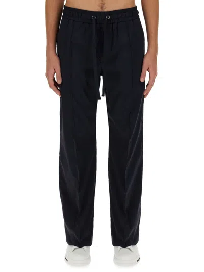 Dolce & Gabbana Nylon Pants In Blue
