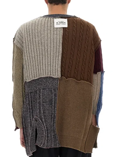 Dolce & Gabbana Patchwork Distressed Cardigan In Multicolor