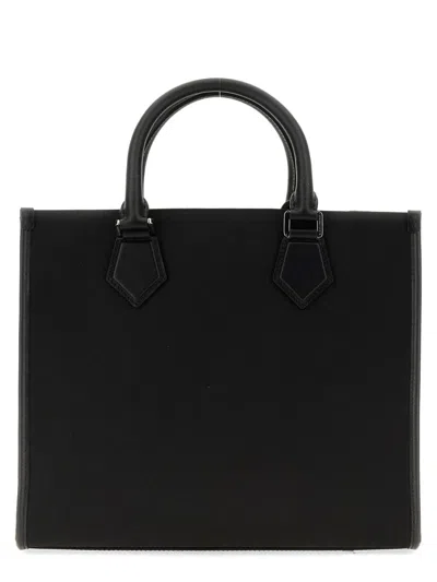 Dolce & Gabbana Men Shopping Bag With Logo In Black