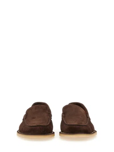 Dolce & Gabbana Suede Loafers In Brown