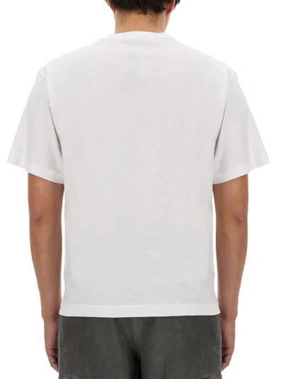 Dolce & Gabbana White Crewneck T-shirt With Contrasting Logo In White