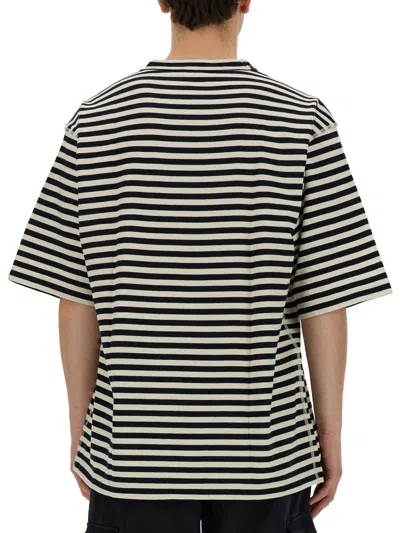 Dolce & Gabbana Striped Short-sleeved T-shirt In Multicolor