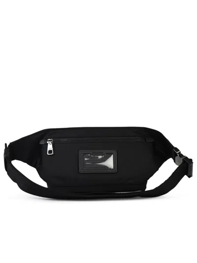 Dolce & Gabbana Small Black Nylon Fanny Pack Men In Black