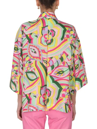 Dolce & Gabbana Abstract-print Silk Shirt In Multicolor