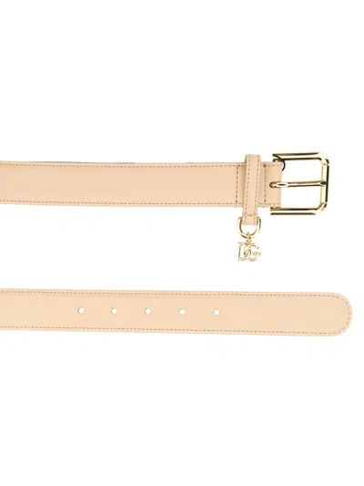 Dolce & Gabbana Dg Charm Belt In Pink