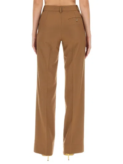 Dolce & Gabbana Flannel Flare Pants In Cream