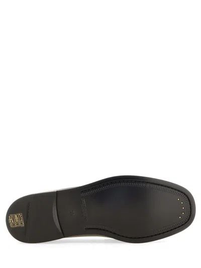Dolce & Gabbana Dg Medallion Leather Classic Loafers In Black