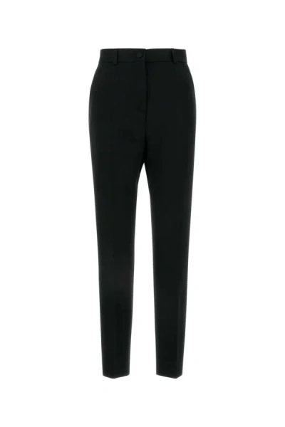 Dolce & Gabbana High-rise Wool And Silk-blend Tuxedo Pants In Multicolor