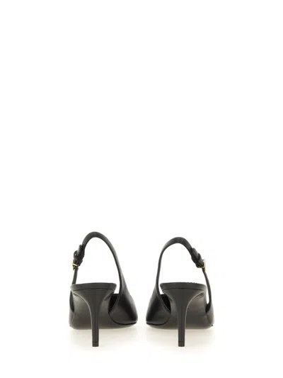 Dolce & Gabbana Tortoiseshell-print Patent Leather Slingbacks In Black