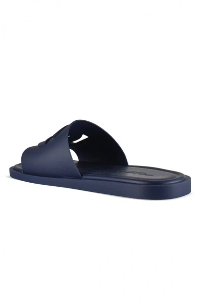 Dolce & Gabbana Dg Rubber Slides In Blue