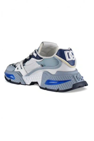 Dolce & Gabbana Mixed-material Airmaster Sneakers In Blue