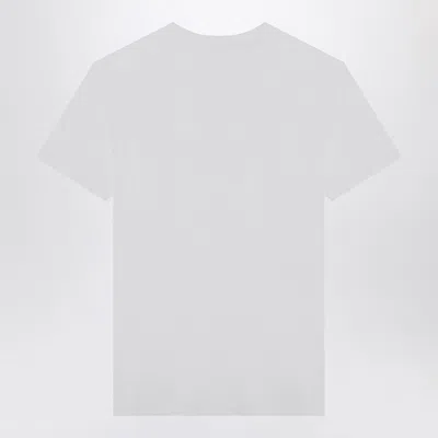 Dolce & Gabbana Dolce&gabbana White Crewneck T Shirt With Logo Plaque In White