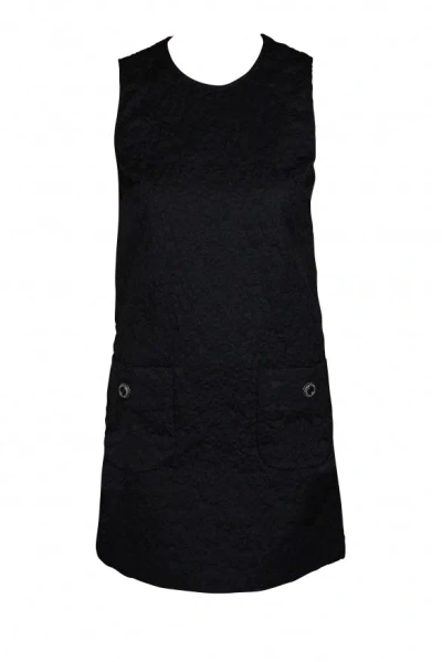 Dolce & Gabbana Elegant Sleeveless Shift Mini Dress In Black