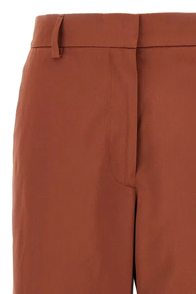 Dries Van Noten High Waist Wide Leg Trousers With Back Pockets In Red