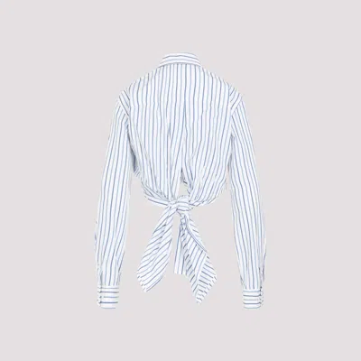 Dries Van Noten Light Blue Cotton Calbero Shirt In Blue