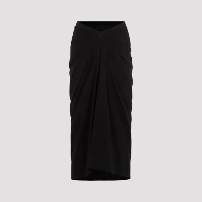 Dries Van Noten Midi Skirt In Black
