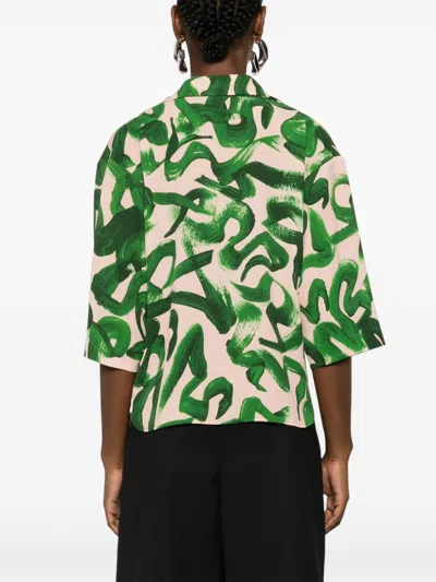 Dries Van Noten Printed Shirt In Multicolor