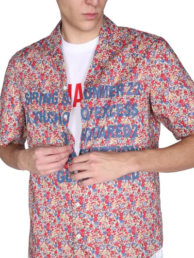Dsquared2 Dsquared Men "bowling" Shirt In Multicolor