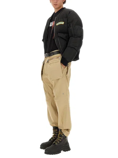 Dsquared2 Dsquared Men Cargo Pants In Cream
