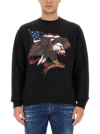 Shop Dsquared2 Dsquared Men Cool Fit Sweatshirt In Black