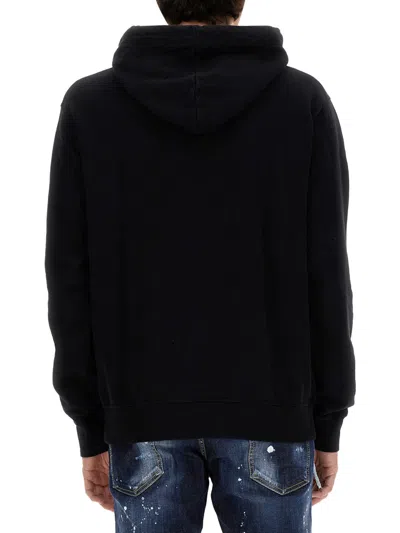 Dsquared2 Dsquared Men Globetrotter Sweatshirt In Black