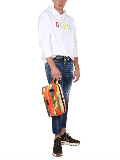 Dsquared2 Stylish Distressed Jeans With Contrast Stitching In Blue