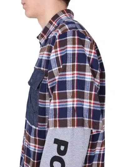 Dsquared2 Shirt With Double Sleeves In Blue