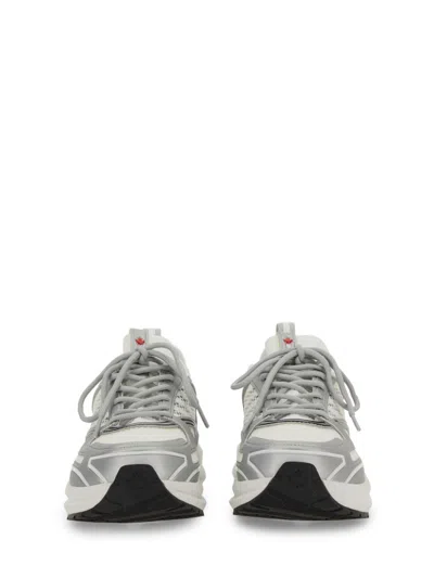 Dsquared2 Dash Panelled Mesh Sneakers In White