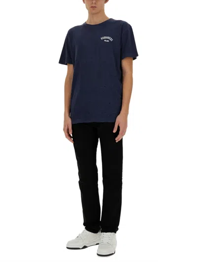 Dsquared2 Dsquared T Shirt With Logo In Multicolor