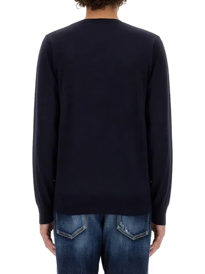 Dsquared2 Dsquared Men Wool Jersey. In Blue