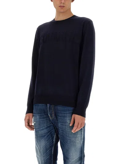Dsquared2 Dsquared Men Wool Jersey. In Blue